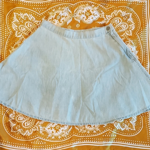 [SOLD]Denim Blue Skater Skirt - Picture 2 of 2